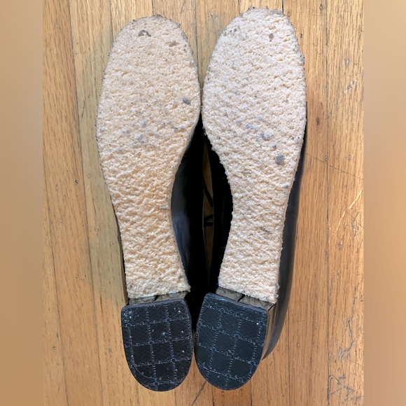 Vintage mod shoes, black leather and patent, 1.5 in heel, women’s 7 (narrow) - Picture 6 of 8